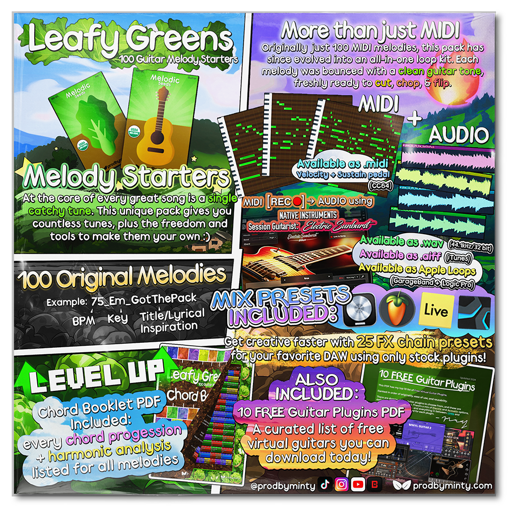 Leafy Greens - 100 Guitar Melody Starters